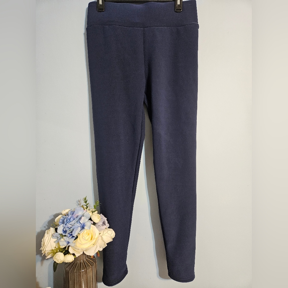 Navy Thick & Warm Lined Leggings